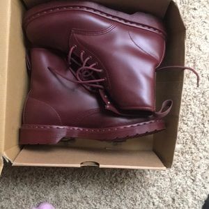 EUC Dr. Martens cherry red boots
